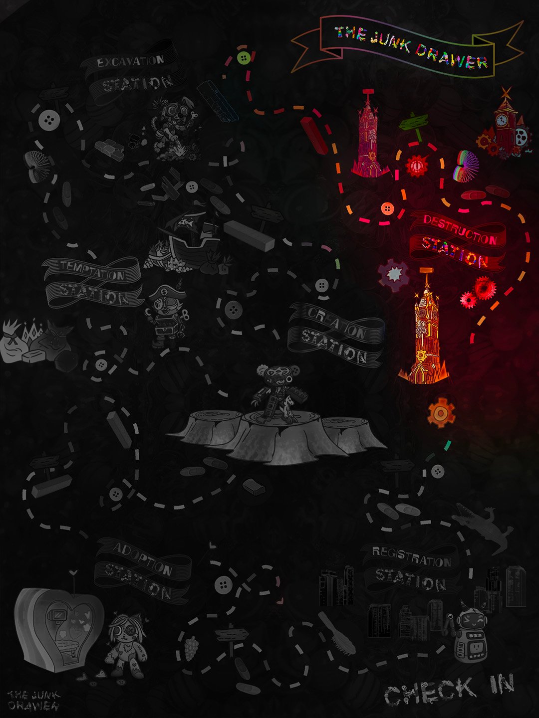 Junk Drawer station 2 poster